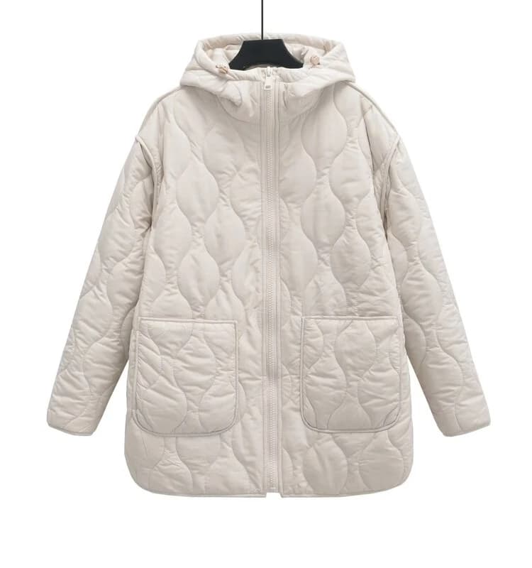 Autumn 2023 Women's Loose Versatile Long Jaet Cotton Outerwear New Arrival Faionable Comfortable Fit for All Ocns