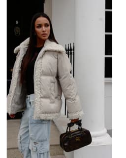 2024 Women Fashion Fur Parka Winter Jacket