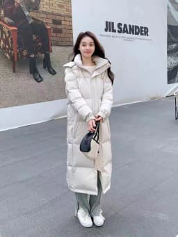 Winter Long Hooded Solid Down Jacket Women White Duck Down Waterproof Outwears Female Warm Thick Parker Knee Length Down Jacket