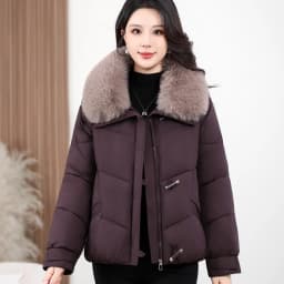 2026 Winter New Cotton Jacket Women's Fashion Versatile Korean Version Foreign Style Loose Simple Warm Down Cotton Jacket