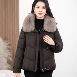 2026 Winter New Cotton Jacket Women's Fashion Versatile Korean Version Foreign Style Loose Simple Warm Down Cotton Jacket