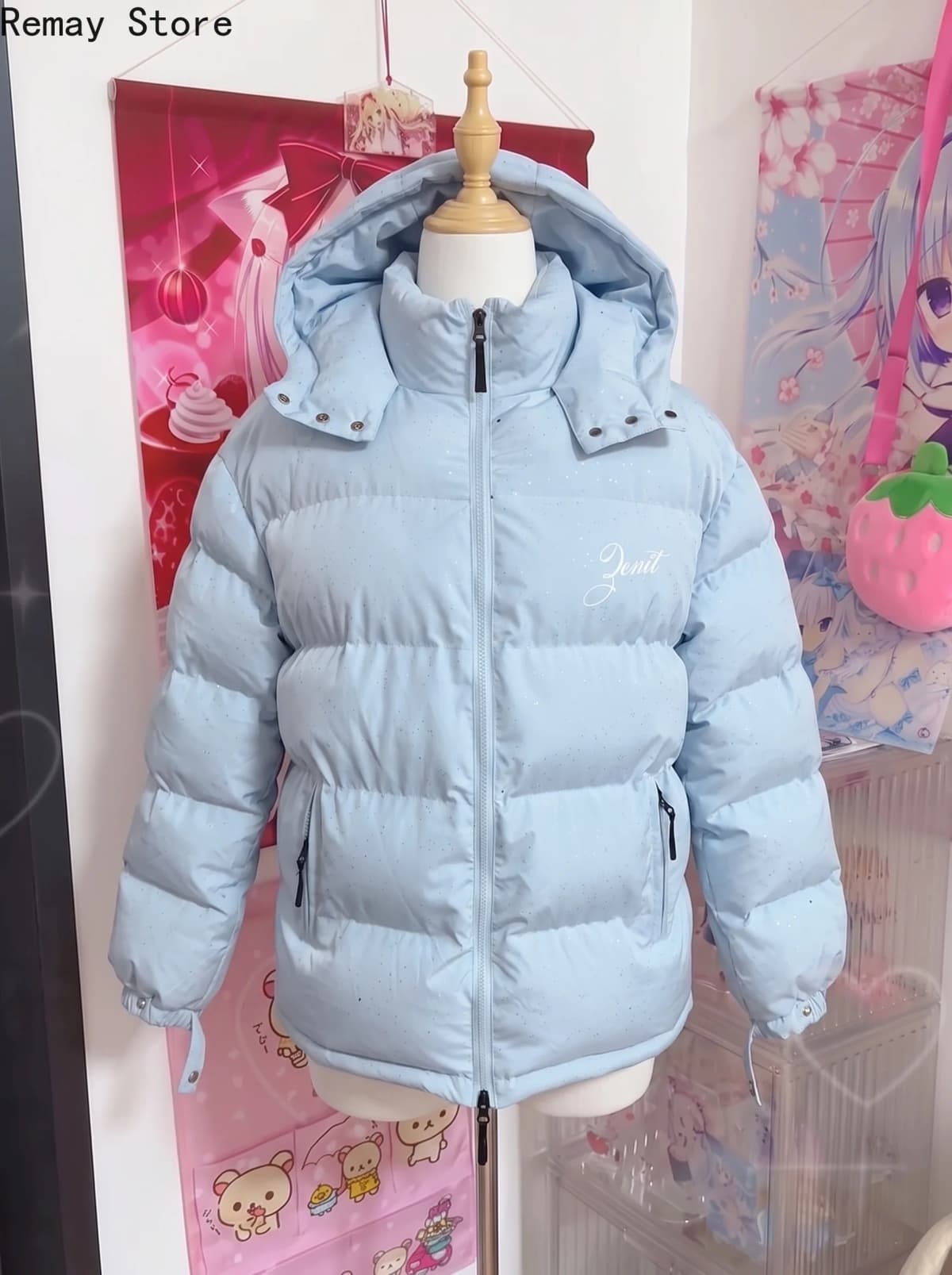 Puffer Padded Cotton Jacket Harajuku Warm Thicken Coat Vintage Zip Up Outerwear Casual Streetwear Y2k Outfit Women's Winter Coat