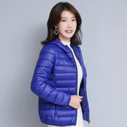 Lightweight Thin Loose Hooded Parkas Women Autumn Winter Basic Zipper Up Down Cotton Jackets Woman Long Sleeve Warm Short Parkas