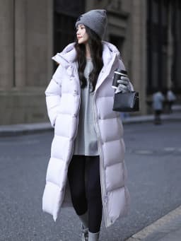 Winter High Quality Long Hooded Down Jacket Women White Duck Down Warm Thick Outwear Female Loose Parker Knee Length Down Jacket