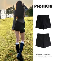 2026 Summer Ultra-Short Slimming Shorts Women High-Waist Thin Tights Outerwear Black Shorts Korean Streetwear Hot Short Pants