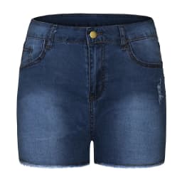 Women's High Waist Butt Lifting Denim Shorts Frayed Hem Stretchy Bodycon Jeans Shorts Sexy Summer Club Hot Pants Streetwear 2026