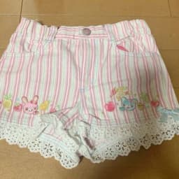 Y2k Aesthetics Sweet Shorts Striped Cartoon Embroidery Bow Lace Patchwork Short Pants Japanese Cute All Match Women's Clothing