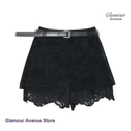 French lace stitching Joker casual pants women's spring and summer new fashion temperament short skirt giant beautiful skirt.