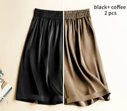 High Waist Ice Silk Acetate Shorts Pants Women's Summer Thin Satin Cropped Pants Casual Loose Plus Size Pajamas Women Shorts