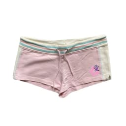 Y2K Color Block Striped Hot Pants Sakura Love Print Shorts Women Low Waist Drawstring Summer Mini Beach Shorts Spicy Girls