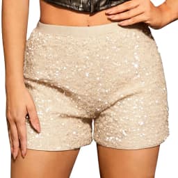 Calcas Feminina Pantalones Cortos Mujer Summer Sequin Nightclub Shorts Women's 2026 Nightclub Slimming Versatile Short Gym Mujer
