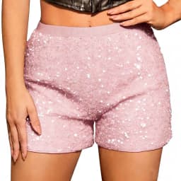 Calcas Feminina Pantalones Cortos Mujer Summer Sequin Nightclub Shorts Women's 2026 Nightclub Slimming Versatile Short Gym Mujer