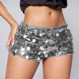 Fashion Sequin Hot Pants Sexy Low Waist Skinny Booty Shorts For Women Summer Chic Bottoms Sparkly Glitter Mini Shorts шорты