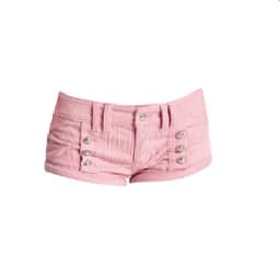 Y2k Style Spice Girl Pit Striped Corduroy Pink Low Waist Super Shorts Women's Slim Sexy Hip-wrapped Hot Pants