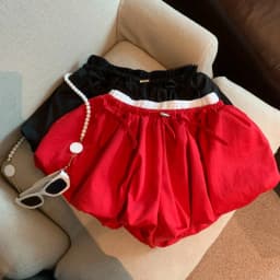 Neploe Sweet Spice Girls Bow Cloud Femme Pantalon Bud Ball Gown Short Slim Shorts All-match Ruched French Casual High Waist Pant