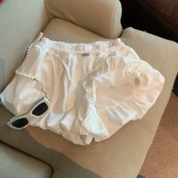 Neploe Sweet Spice Girls Bow Cloud Femme Pantalon Bud Ball Gown Short Slim Shorts All-match Ruched French Casual High Waist Pant