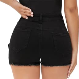 2026 New High Waist Sexy Ripped Stretch Denim Jeans Shorts Ripped Jeans for Women