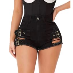 2026 New High Waist Sexy Ripped Stretch Denim Jeans Shorts Ripped Jeans for Women