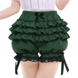 Y2K Vintage Fairy Kawaii Korean Multi-layers Ruffles Bloomers Cutest Japanese Style Frill Lace Shorts for Women Costume Shorts