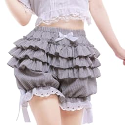 Y2K Vintage Fairy Kawaii Korean Multi-layers Ruffles Bloomers Cutest Japanese Style Frill Lace Shorts for Women Costume Shorts