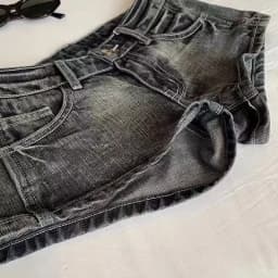 American Retro Harajuku Women's Washed Denim Shorts Y2K Fashion Black Gray Hot Girl Sexy Slim Elastic Tight Low Waist Shorts