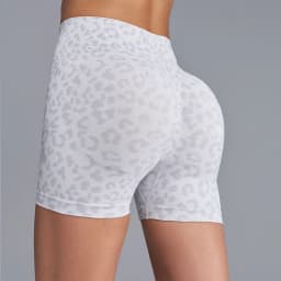 Women's High Waist Leopard Shorts Yoga Tights Casual Seamless Sporty Fitness Short Leggings Female Cycling Running Gym Shorts