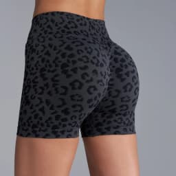 Women's High Waist Leopard Shorts Yoga Tights Casual Seamless Sporty Fitness Short Leggings Female Cycling Running Gym Shorts