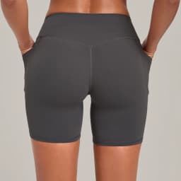 Elastic High Waist Casual Sport Short Leggings with Pocket Women Yoga Clothing Gym Fitness Shorts Female Running Short Tights