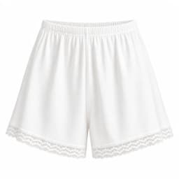 Women's Modal Lace Trim Safety Shorts Loose Fit Summer Under Shorts Lounge Bottoms