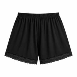 Women's Modal Lace Trim Safety Shorts Loose Fit Summer Under Shorts Lounge Bottoms