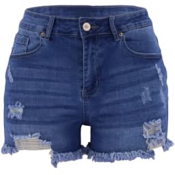 High Waist Shorts Ripped Straight Leg Casual with Summer Distressed High Stretch Streetwear Washed Distressed Wash Women Shorts