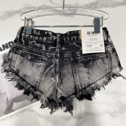 Y2k Spice Girl Retro Fringed Rough-edged Denim Super Shorts Women's Summer Sexy Ripped Low-rise Hot Pants Booty Shorts