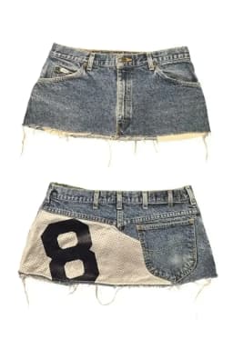 American Y2K retro button military green skirt Harajuku women's washed denim tight low-waist fashion skirt