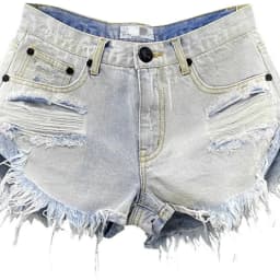 Sexy Low Waisted Denim Shorts for Women Korean Style Loose Ripped Edge Hot Pants Summer Blue A-line Wide Leg Shorts