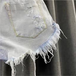 Sexy Low Waisted Denim Shorts for Women Korean Style Loose Ripped Edge Hot Pants Summer Blue A-line Wide Leg Shorts