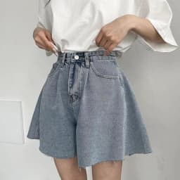 High Waist Wide Leg Loose Denim Shorts For Women 2024 Summer New Arrivals Korean Style Streetwear Blue Jeans Shorts With Pockets