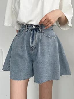 High Waist Wide Leg Loose Denim Shorts For Women 2024 Summer New Arrivals Korean Style Streetwear Blue Jeans Shorts With Pockets