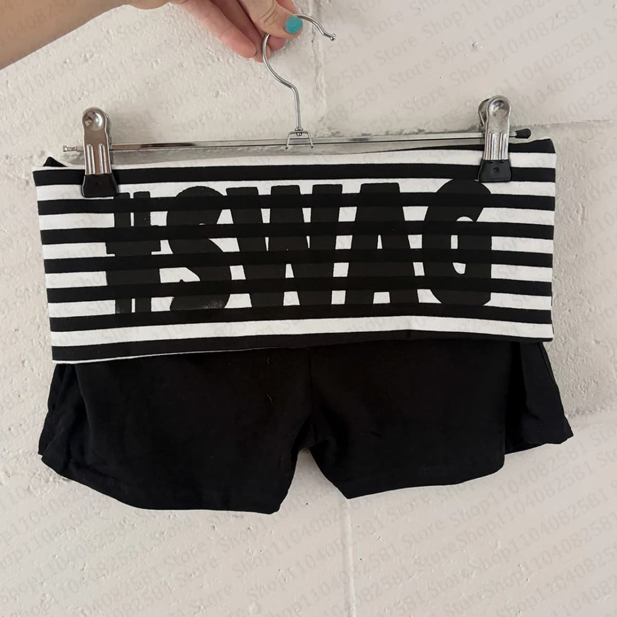 Emo Girl Summer Aesthetics Retro 2000s Fashion Letter Printed Casual Basic Shorts Gothic Hip Hop Rock Street Style Punk Y2K 