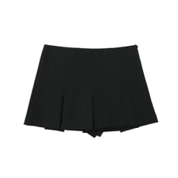 HXAO Pleats Skirt Shorts Summer Y2K Grey Skort For Women Black Mini Skirt Pants Woman Fashion Mid Waist Casual Shorts Skirt