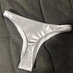 Shiny Sexy Women's Micro Shorts Nightclub Slim Patent Leather Glossy Tiny Short Panties for Dancer Stage Performances Low Rise