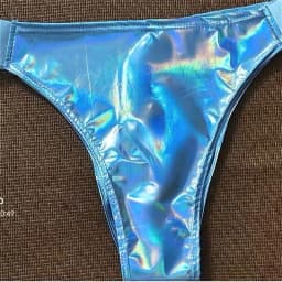 Shiny Sexy Women's Micro Shorts Nightclub Slim Patent Leather Glossy Tiny Short Panties for Dancer Stage Performances Low Rise