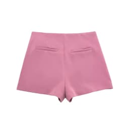 HXAO Short Mujer Casual High waist Mini shorts skirt Women 2024 Beige Khaki Black White Asymmetric Shorts Skirt