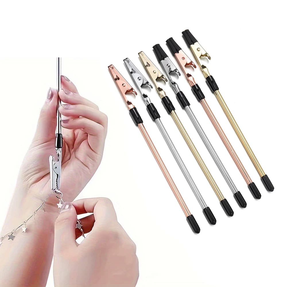 1Pcs Bracelet Clasps Helper Metal Tools End Chain Fastener Clips Sticks For Jewelry Ankle Accessories Findings Tools