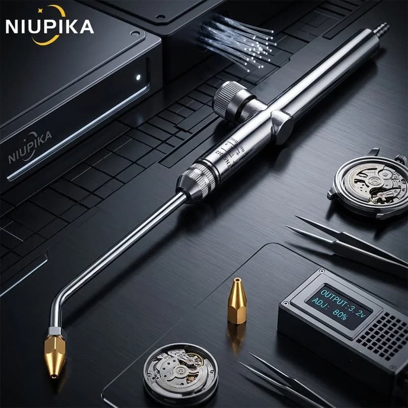 NIUPIKA Jewelry Soldering Torch Precision Gas Welding Gun for Hydrogen Oxygen Flame Machine Gold Silver Necklace Ring Repair Too