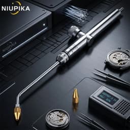 NIUPIKA Jewelry Soldering Torch Precision Gas Welding Gun for Hydrogen Oxygen Flame Machine Gold Silver Necklace Ring Repair Too