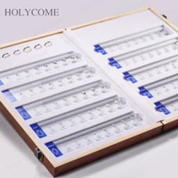 Free LOGO Custom Comparison Chart Kit Set With Ring Settings Fancy Shapes Gemstone 5A CZ Diamond Carat Sizes for Jewelry Store