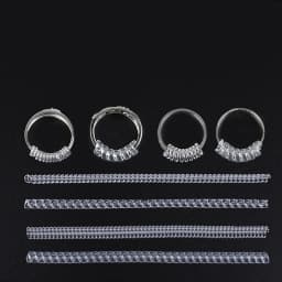 4pcs Invisible Ring Size Adjuster For Loose Rings, Ring Protection Adjuster, Spiral Ring Gasket Jewelry Fastener is Suitable
