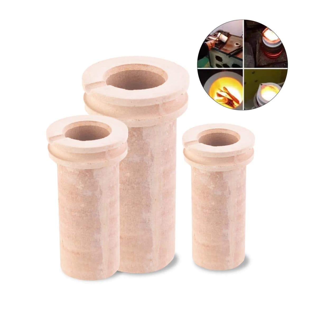 1kg 2kg 3kg Quartz Ceramic Crucible Cupel Bowl for Melting Gold Silver Copper Scrap Metal Casting Goldsmith Tool