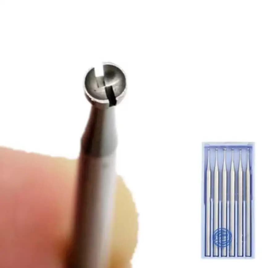 6pcs Alloy HSS steel Round cup bur jewelry making tools diamond setting burs Jewelry Making Burs Wire Rounder Bits Silver 6Piece