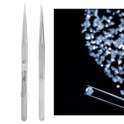 1pc Quality Stainless Steel Jewelry Tweezers with Slide Lock for Jewelry Bead Diamond Gem DIY Making Processing Tool for Jeweler